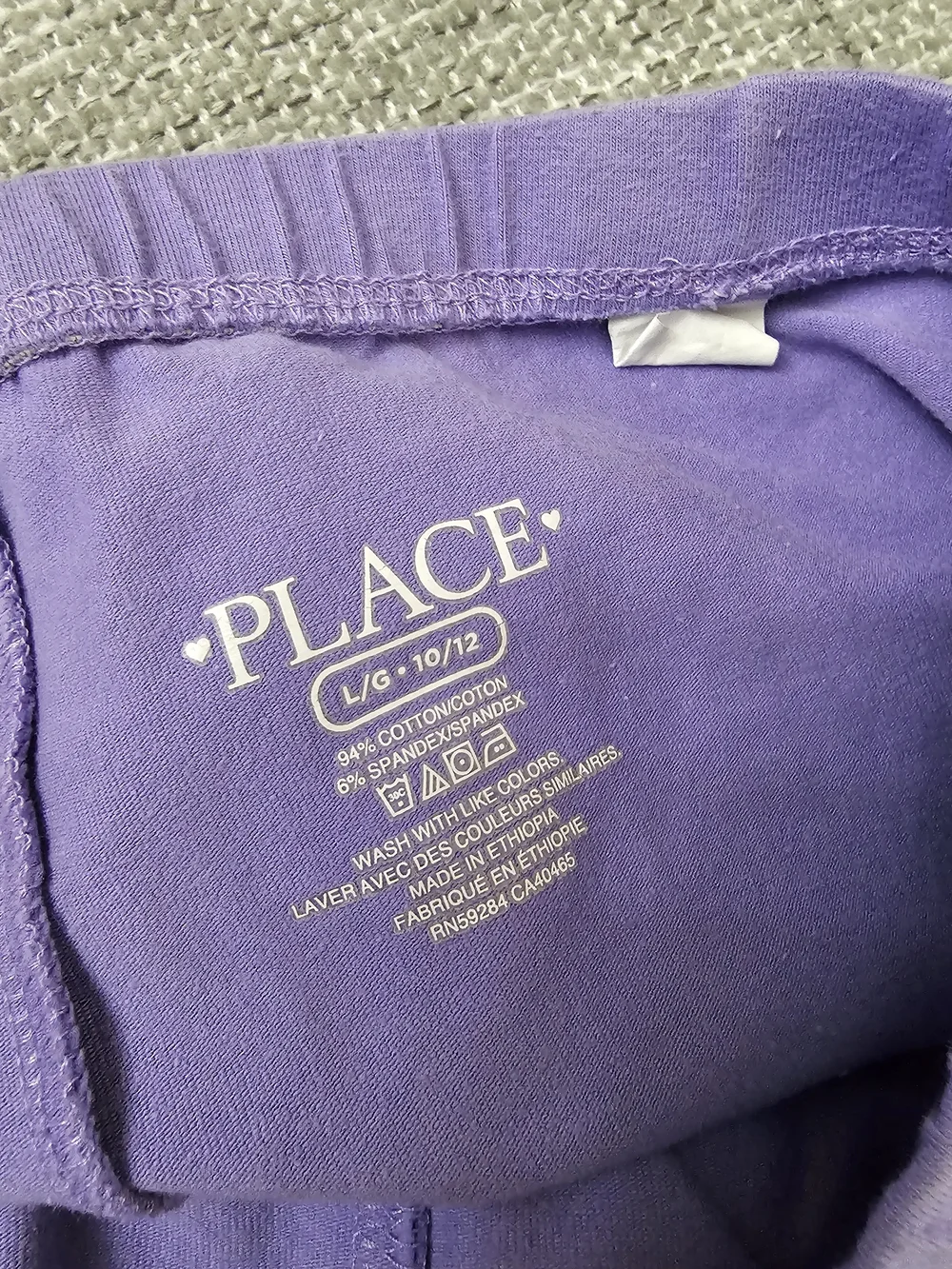 Purple Girls Leggings